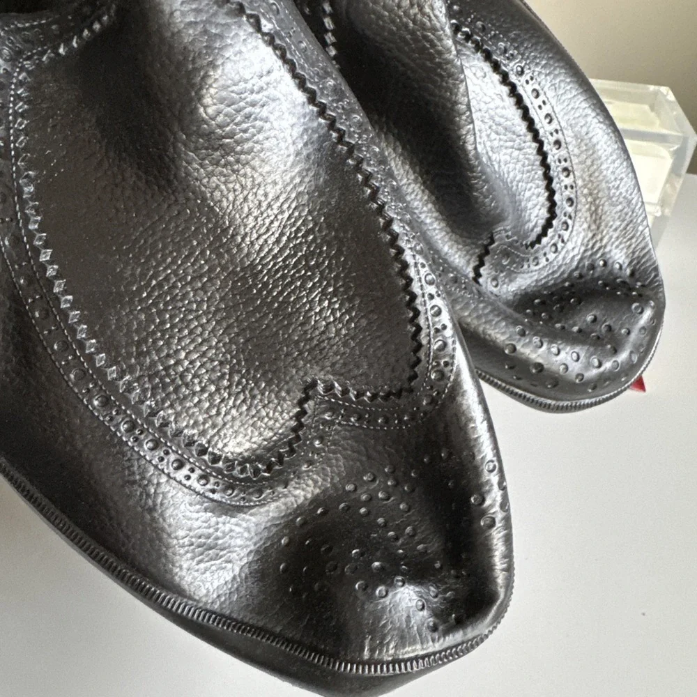 Vintage Totes Stretch Brogues Original Mens Rubber Shoe Cover Black Large 10-11